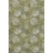 5' X 8' Green And Ivory Abstract Washable Area Rug With UV Protection