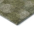 8' X 10' Green And Ivory Abstract Washable Area Rug With UV Protection