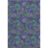 5' X 8' Purple And Green Abstract Washable Area Rug With UV Protection