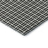 5' X 8' Black And Ivory Geometric Washable Area Rug With UV Protection