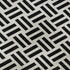 5' X 8' Black And Ivory Geometric Washable Area Rug With UV Protection