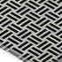 5' X 8' Black And Ivory Geometric Washable Area Rug With UV Protection