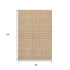 8' X 10' Copper And Ivory Geometric Washable Area Rug With UV Protection