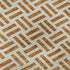 8' X 10' Copper And Ivory Geometric Washable Area Rug With UV Protection