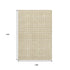 9' X 12' Gold And Ivory Geometric Washable Area Rug With UV Protection
