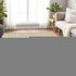 9' X 12' Gold And Ivory Geometric Washable Area Rug With UV Protection