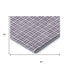 5' X 8' Lavender And Ivory Geometric Washable Area Rug With UV Protection