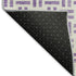 5' X 8' Lavender And Ivory Geometric Washable Area Rug With UV Protection