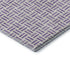 5' X 8' Lavender And Ivory Geometric Washable Area Rug With UV Protection