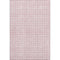 8' X 10' Pink And Ivory Geometric Washable Area Rug With UV Protection