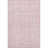 8' X 10' Pink And Ivory Geometric Washable Area Rug With UV Protection