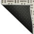 8' Taupe And Ivory Geometric Washable Round Rug With UV Protection