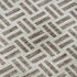 8' Taupe And Ivory Geometric Washable Round Rug With UV Protection