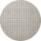 8' Taupe And Ivory Geometric Washable Round Rug With UV Protection