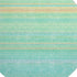 8' Aqua Yellow And Peach Striped Washable Round Rug With UV Protection