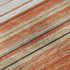 8' Coral Gray And Beige Striped Washable Round Rug With UV Protection