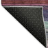 5' X 8' Lavender Red And Orange Striped Washable Area Rug With UV Protection