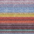 5' X 8' Lavender Red And Orange Striped Washable Area Rug With UV Protection