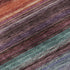 8' Lavender Red And Orange Striped Washable Round Rug With UV Protection
