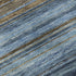 5' X 8' Navy Blue Brown And Taupe Striped Washable Area Rug With UV Protection