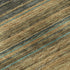 8' Wheat Teal And Brown Striped Washable Round Rug With UV Protection