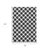 5' X 8' Black And Ivory Polka Dot Washable Area Rug With UV Protection