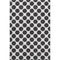 8' X 10' Black And Ivory Polka Dot Washable Area Rug With UV Protection