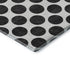 8' X 10' Black And Ivory Polka Dot Washable Area Rug With UV Protection