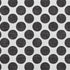 8' X 10' Black And Ivory Polka Dot Washable Area Rug With UV Protection