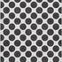 8' X 10' Black And Ivory Polka Dot Washable Area Rug With UV Protection