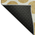 5' X 8' Gold And Ivory Polka Dot Washable Area Rug With UV Protection