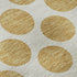 5' X 8' Gold And Ivory Polka Dot Washable Area Rug With UV Protection