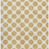 5' X 8' Gold And Ivory Polka Dot Washable Area Rug With UV Protection