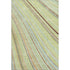 8' X 10' Artichoke Green Brown And Beige Striped Washable Area Rug With UV Protection