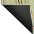 8' X 10' Artichoke Green Brown And Beige Striped Washable Area Rug With UV Protection