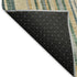 5' X 8' Beige Gold And Sage Striped Washable Area Rug With UV Protection