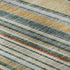 5' X 8' Beige Gold And Sage Striped Washable Area Rug With UV Protection