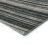 8' X 10' Black Gray And Ivory Striped Washable Area Rug With UV Protection