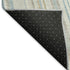 5' X 8' Ivory Green And Beige Striped Washable Area Rug With UV Protection