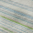 8' Ivory Green And Beige Striped Washable Round Rug With UV Protection