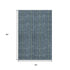 5' X 8' Blue And Green Striped Washable Area Rug With UV Protection