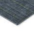 5' X 8' Blue And Green Striped Washable Area Rug With UV Protection