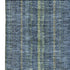 8' X 10' Blue And Green Striped Washable Area Rug With UV Protection