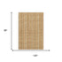 8' X 10' Peach Beige And Orange Striped Washable Area Rug With UV Protection