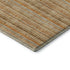 8' X 10' Peach Beige And Orange Striped Washable Area Rug With UV Protection