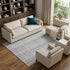 8' X 10' Silver And Gray Striped Washable Area Rug With UV Protection