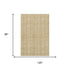 8' X 10' Wheat Gray And Gold Striped Washable Area Rug With UV Protection