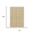 9' X 12' Wheat Gray And Gold Striped Washable Area Rug With UV Protection