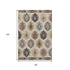 8' X 10' Beige Copper And Gold Southwestern Washable Area Rug With UV Protection