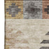 8' X 10' Beige Copper And Gold Southwestern Washable Area Rug With UV Protection